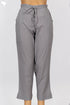 Cambric Cotton Pants In Stone Grey